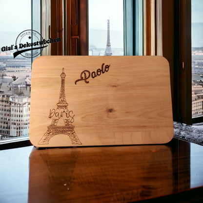 Brettchen mit Gravur Name Wunschmotiv Holz