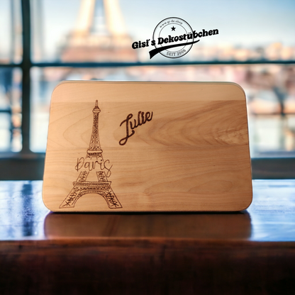 Brettchen mit Gravur Name Wunschmotiv Holz
