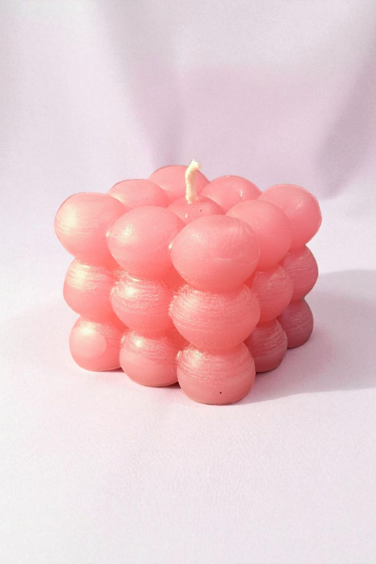 Bubble Kerze – handgemacht aus Paraffinwachs – 6 cm – Wunschfarbe & Duft – dekorative Designkerze