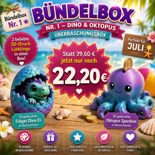 Bündelbox Nr. 1 – Dino & Oktopus Überraschungsbox