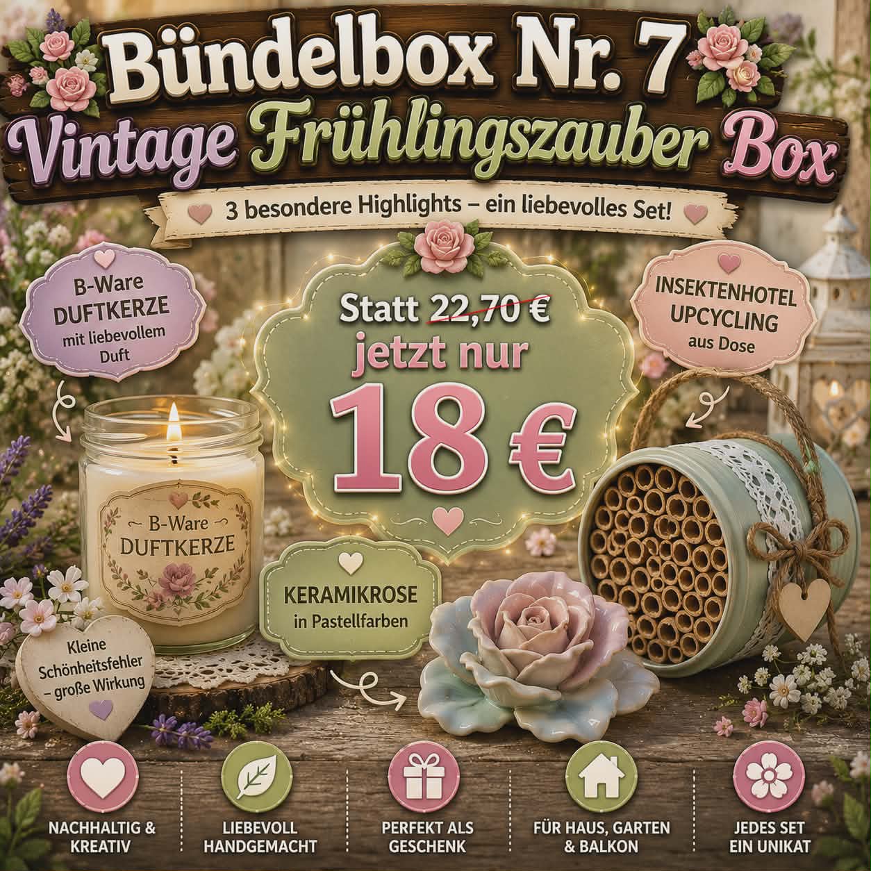 Bündelbox Nr. 7 – Vintage Frühlingszauber Box