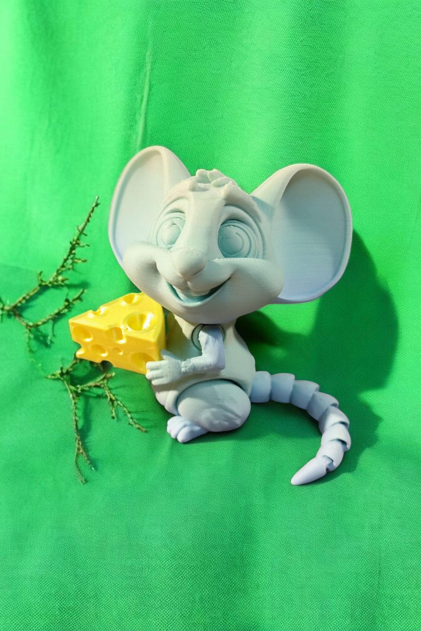 Cheesy Charme fürs Regal 3D gedruckte Maus mit Käse