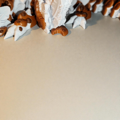 Cookie der Keksdrache – großer 3D-gedruckter Fantasy Drache mit Flügeln  Wunschfarben möglich