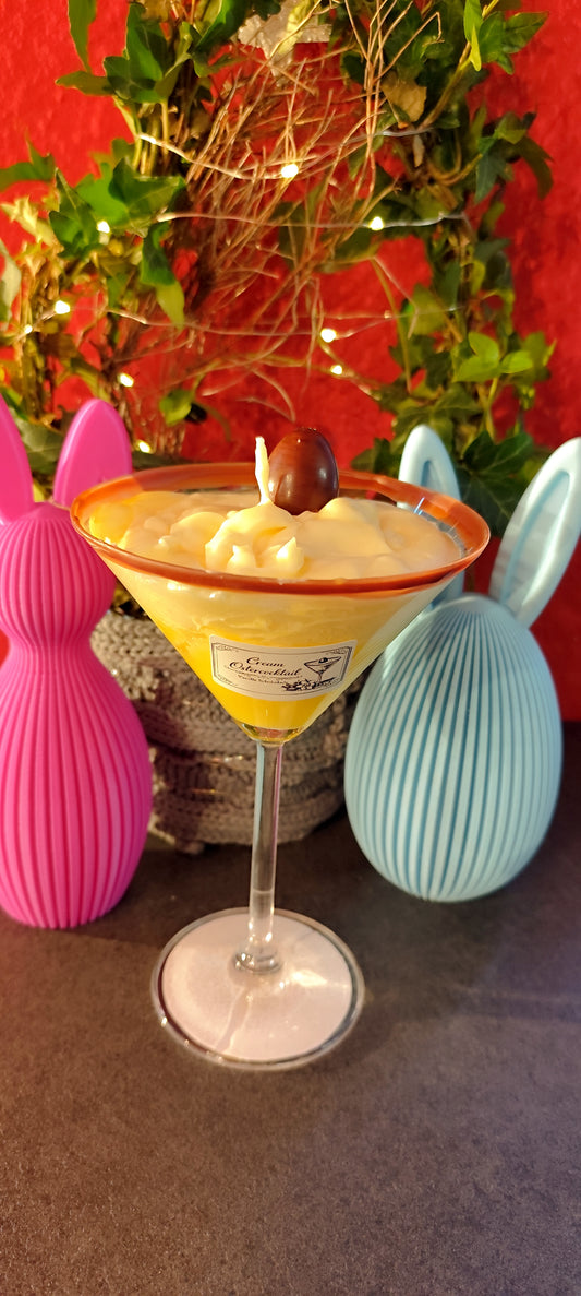 Cream Oster-Cocktailkerze im Glas – Vanille und Schokolade