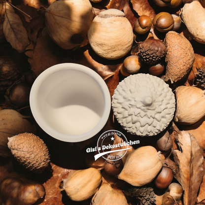 Dose mit Deckel Eichel Schmuckdose Keramik