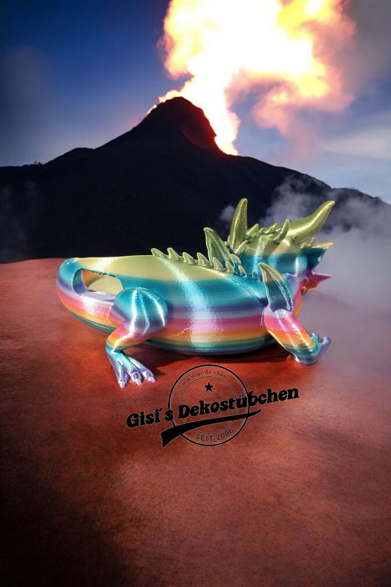 Drache für Alexa Echo Dot 3 Halterung | Stand Drachenbaby Halter