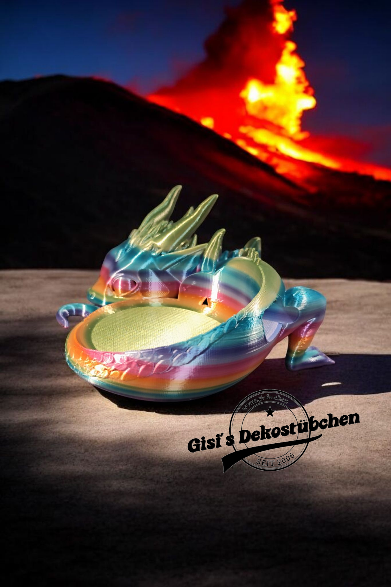 Drache für Alexa Echo Dot 3 Halterung | Stand Drachenbaby Halter