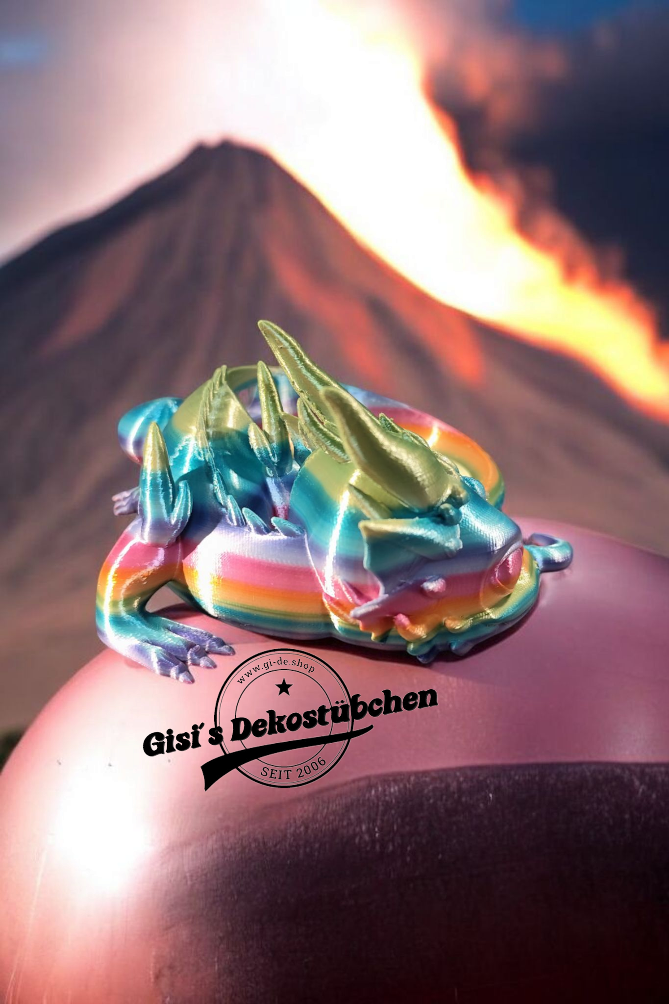 Drache für Alexa Echo Dot 3 Halterung | Stand Drachenbaby Halter