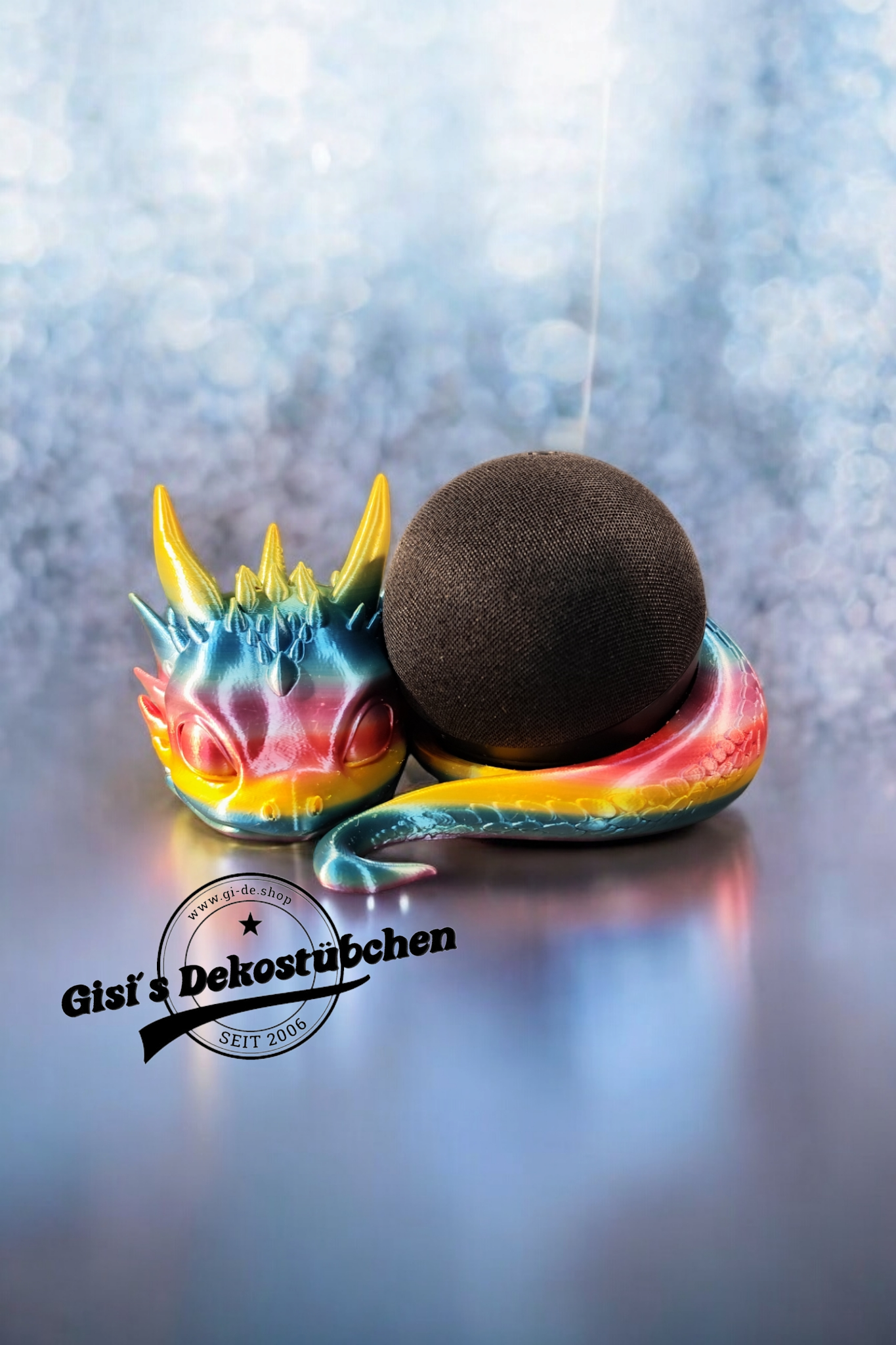 Drachenstand für Alexa Echo Dot 3D-Druck