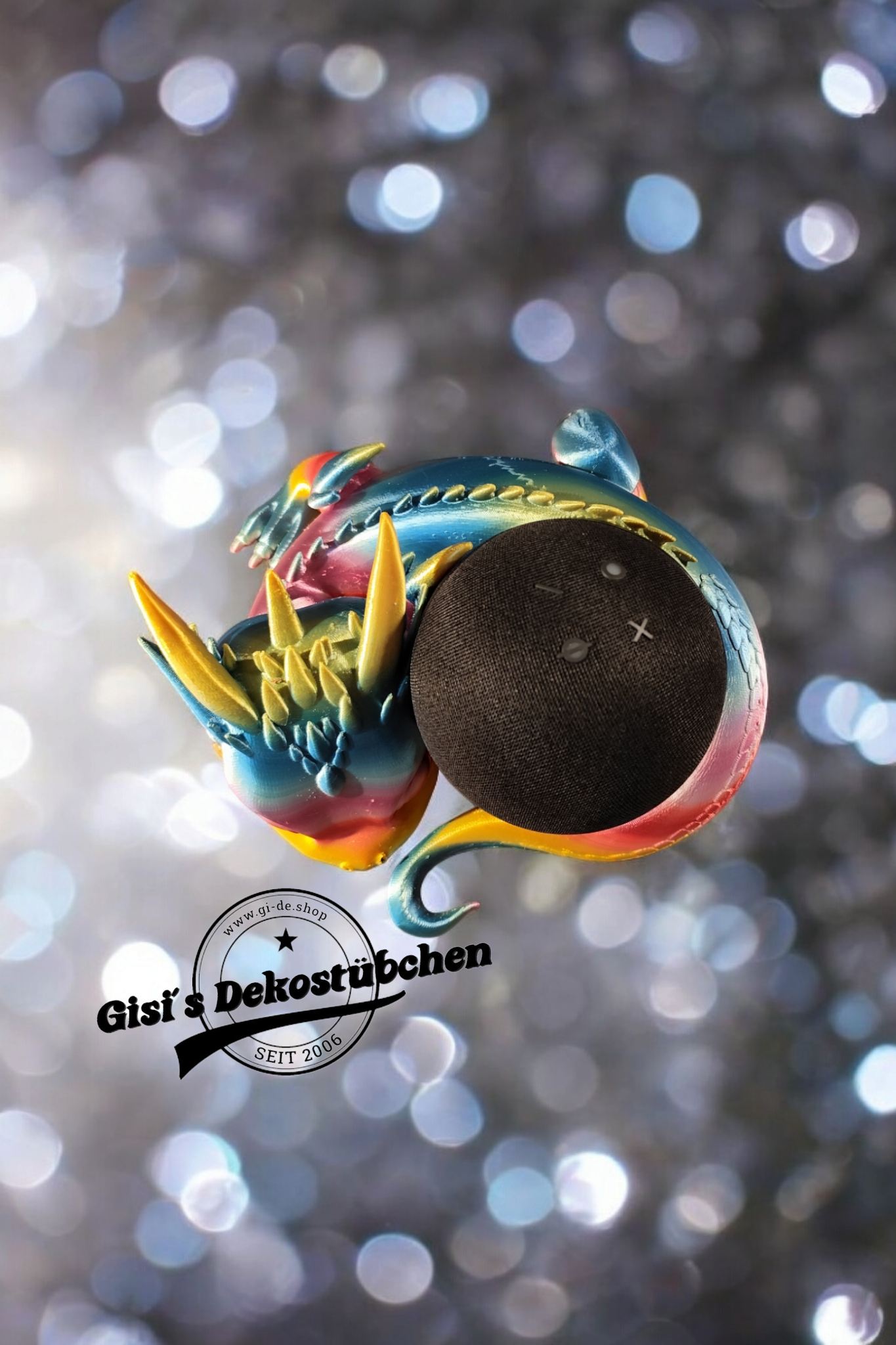 Drachenstand für Alexa Echo Dot 3D-Druck