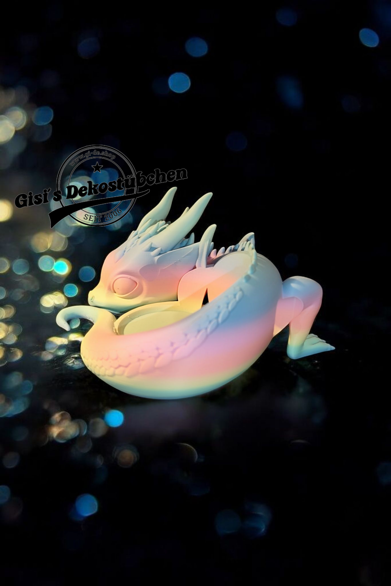 Drachenstand für Alexa Echo Dot 3D-Druck