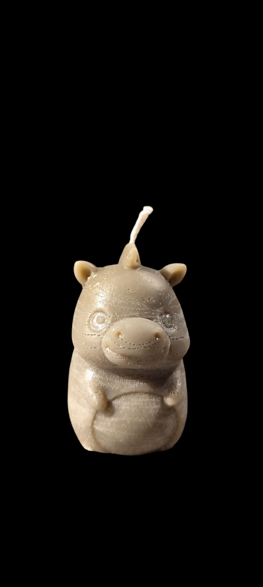 Einhorn Kerze – handgemacht aus Paraffinwachs – 4,5 × 3,5 × 5 cm – Wunschfarbe & Wunschduft