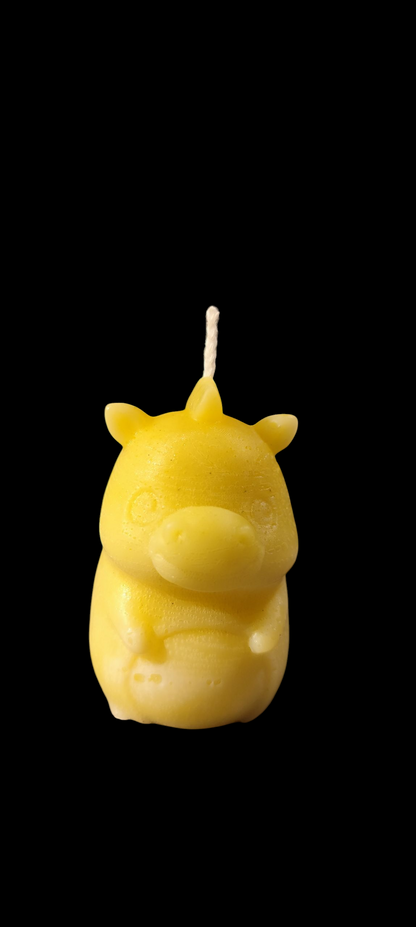 Einhorn Kerze – handgemacht aus Paraffinwachs – 4,5 × 3,5 × 5 cm – Wunschfarbe & Wunschduft