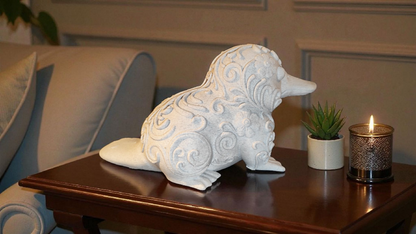 Elegantes 3D-gedrucktes Schnabeltier mit Ornamenten  Wunschfarbe  Cinderwing3D