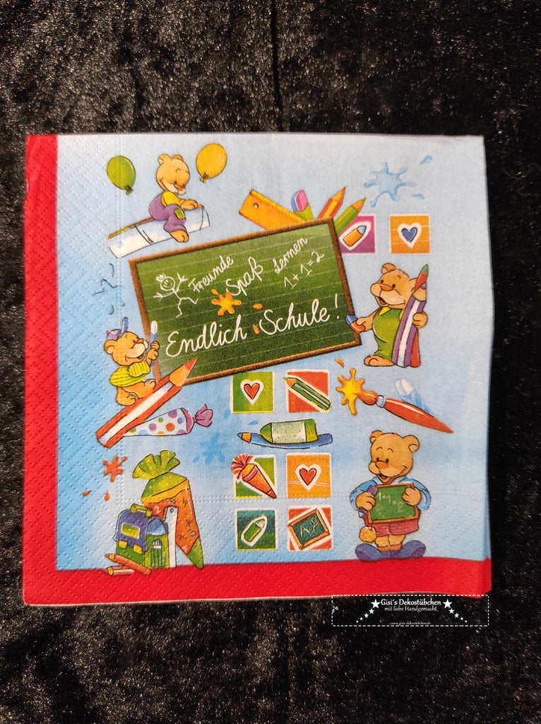 Endlich Schule, Schulanfang, Teddy