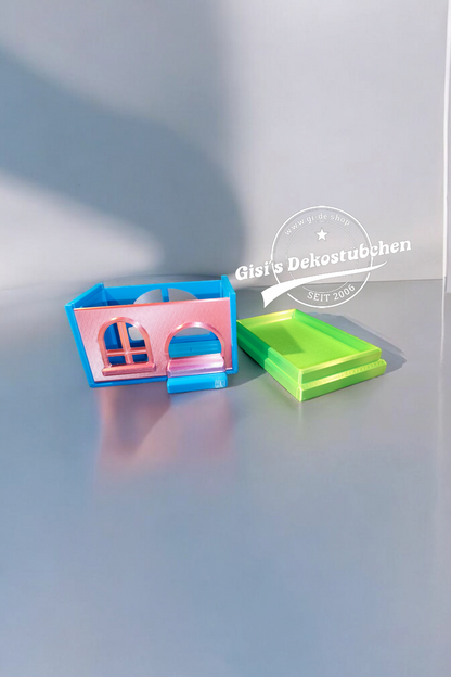 3D gedruckte Meerschweinchen mit Haus Set