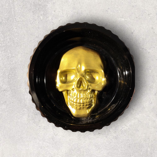 Epoxidharz Schale mit Totenkopf – individuelle Gestaltung – ca. 12 cm Durchmesser ---