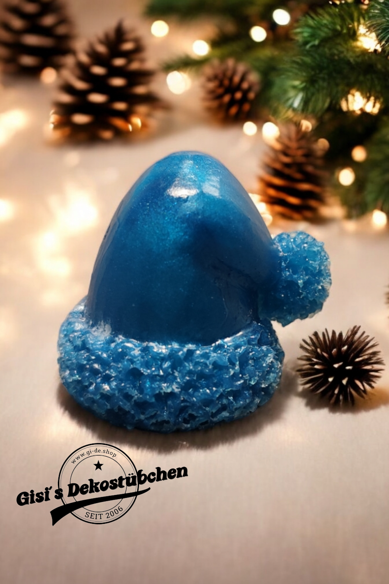 Epoxidharz Tischdeko kleine Mütze in Wunschfarbe