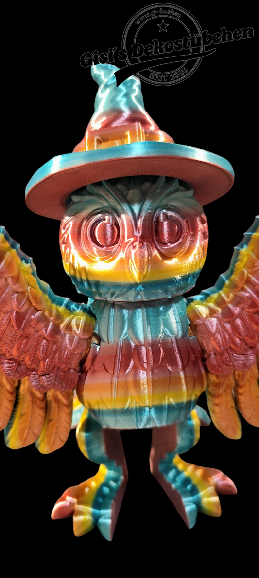 Eule mit Halloween Hexenhut