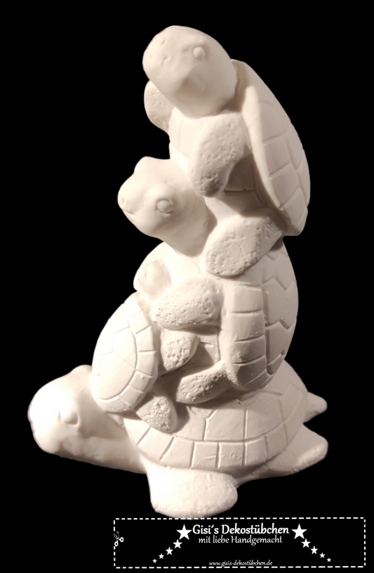 Familie Schildkröte aus Keramik