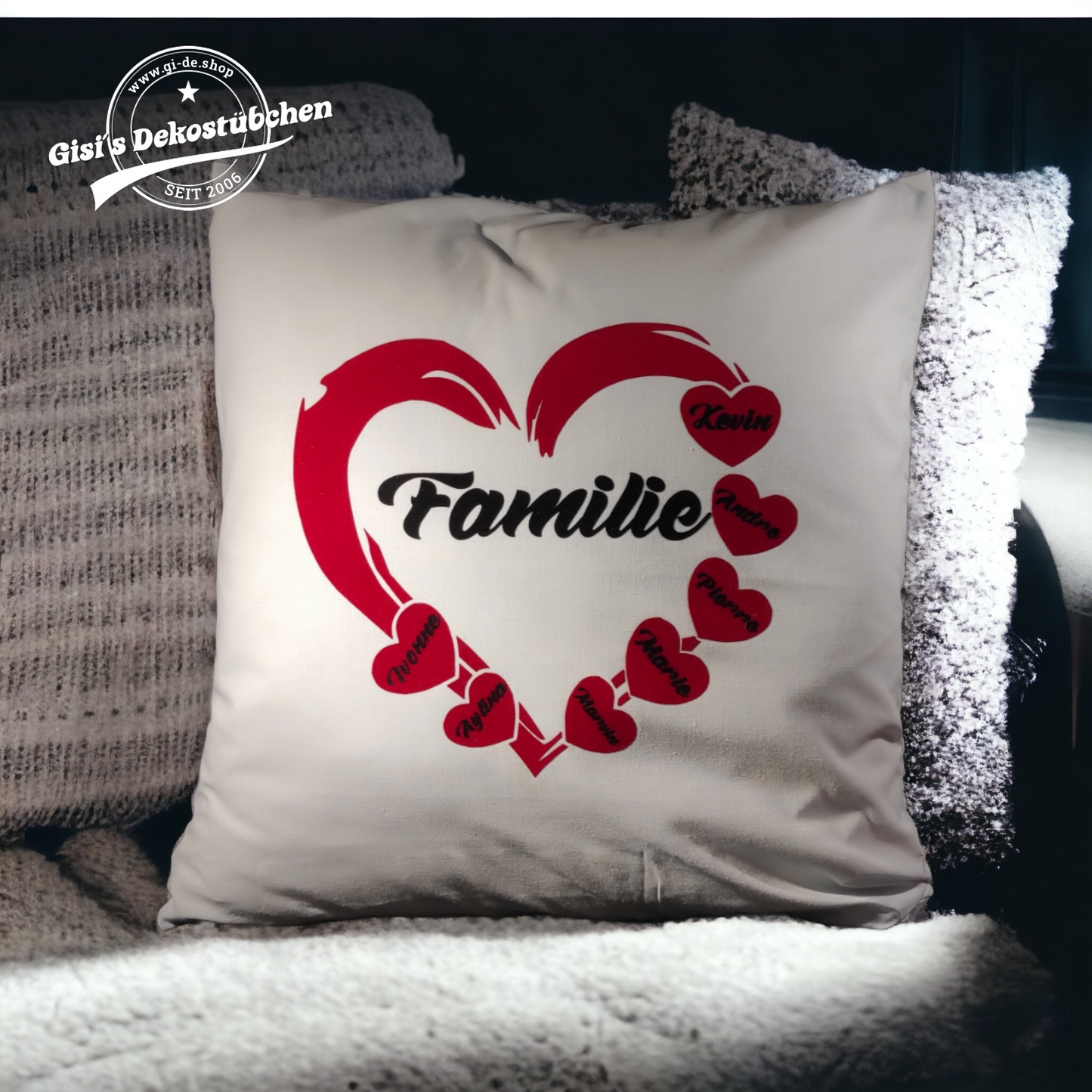 Familien Kissen Personalisiertes