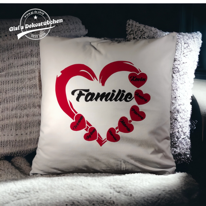Familien Kissen Personalisiertes