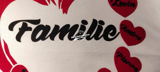 Familien Kissen Personalisiertes