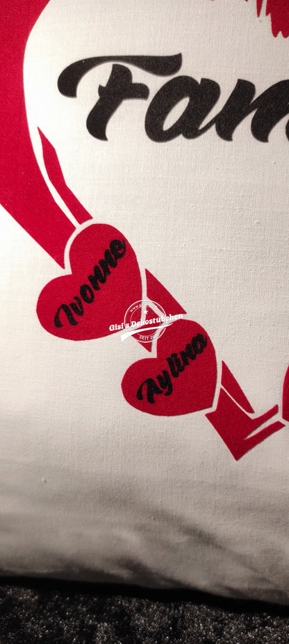 Familien Kissen Personalisiertes