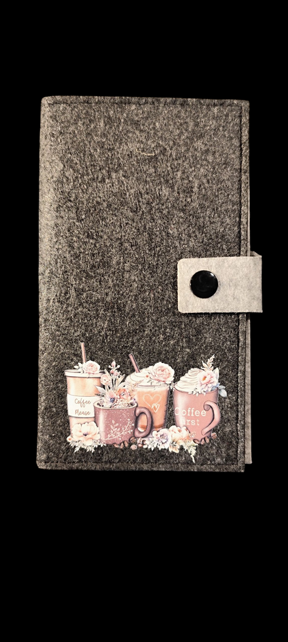 Filz Portemonnaie 16,3 x 9,5 cm – nach deinen Wünschen – 4 Innenfarben – Kartenfächer & Münzfach