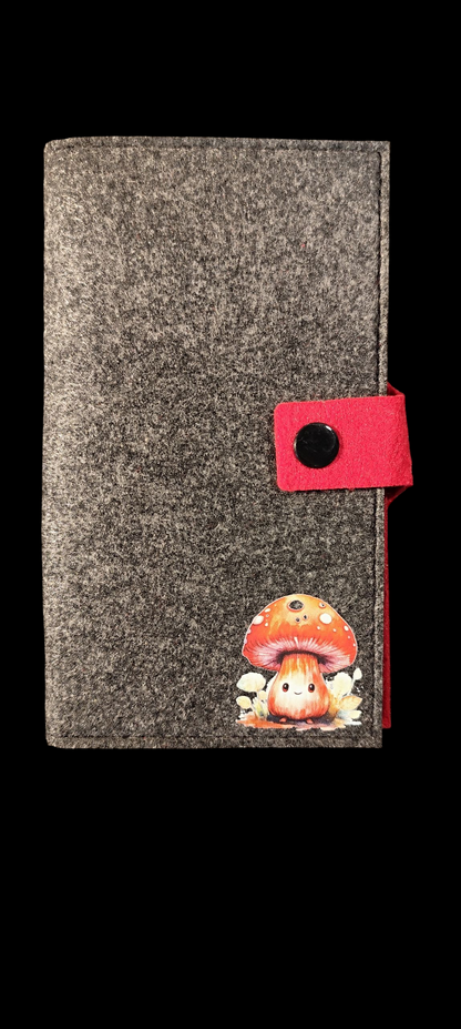 Filz Portemonnaie 16,3 x 9,5 cm – nach deinen Wünschen – 4 Innenfarben – Kartenfächer & Münzfach