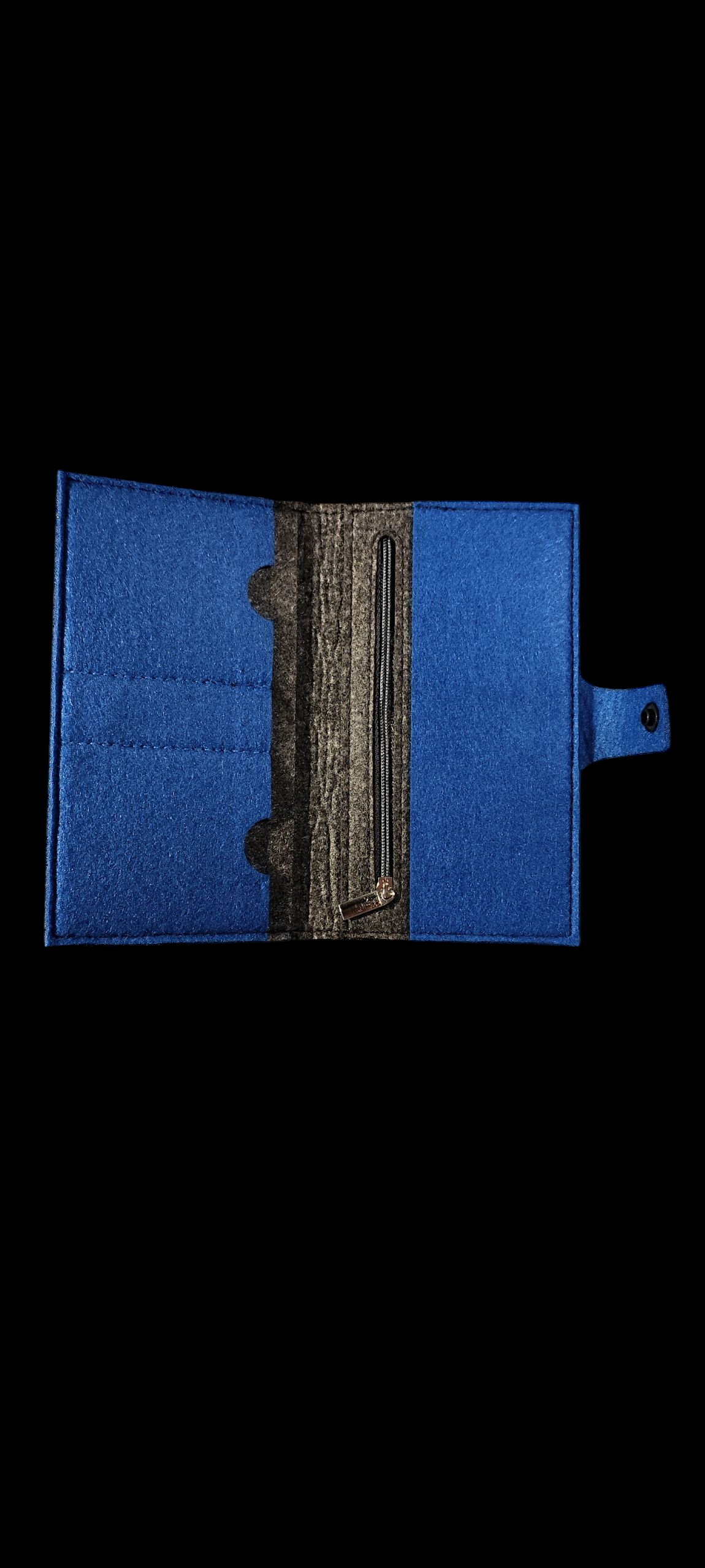 Filz Portemonnaie 16,3 x 9,5 cm – nach deinen Wünschen – 4 Innenfarben – Kartenfächer & Münzfach