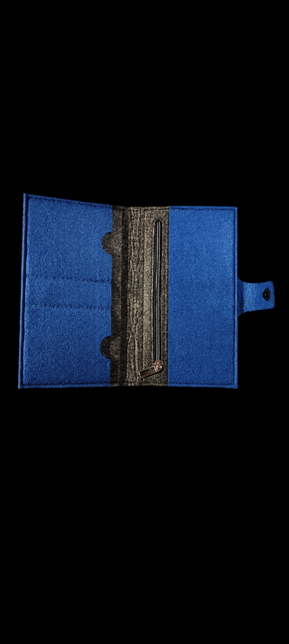 Filz Portemonnaie 16,3 x 9,5 cm – nach deinen Wünschen – 4 Innenfarben – Kartenfächer & Münzfach