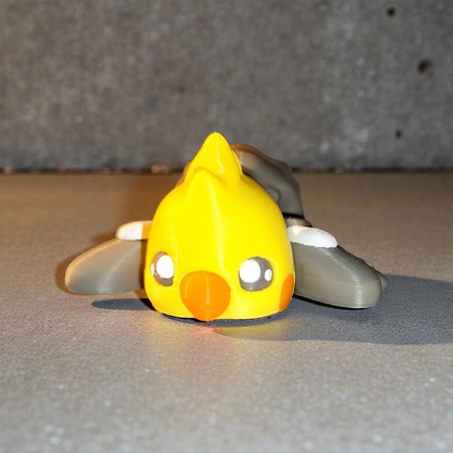 Flexi Papagei aus dem 3D Druck – bewegliche Papagei Deko für Schreibtisch & Regal