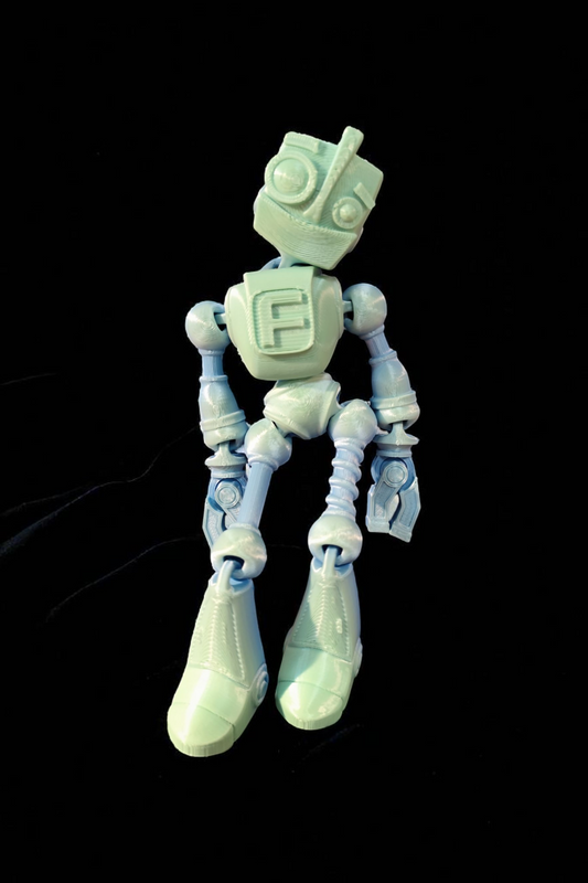 Flexi Roboter | Gelenk-Roboter Zappel-Spielzeug mit öffnenden Händen | 3D Gedruckt Schreibtisch