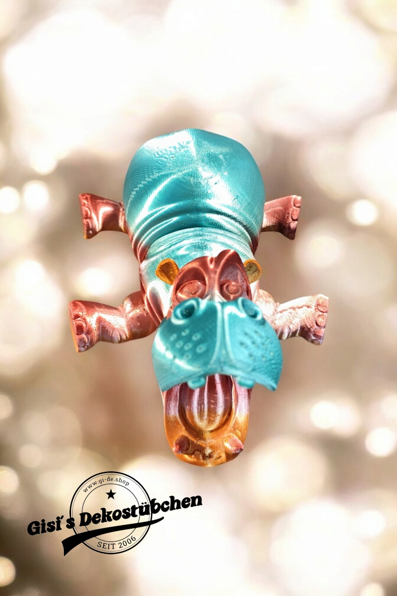 Flexibles 3D Nilpferd Fidget Hippo Figur