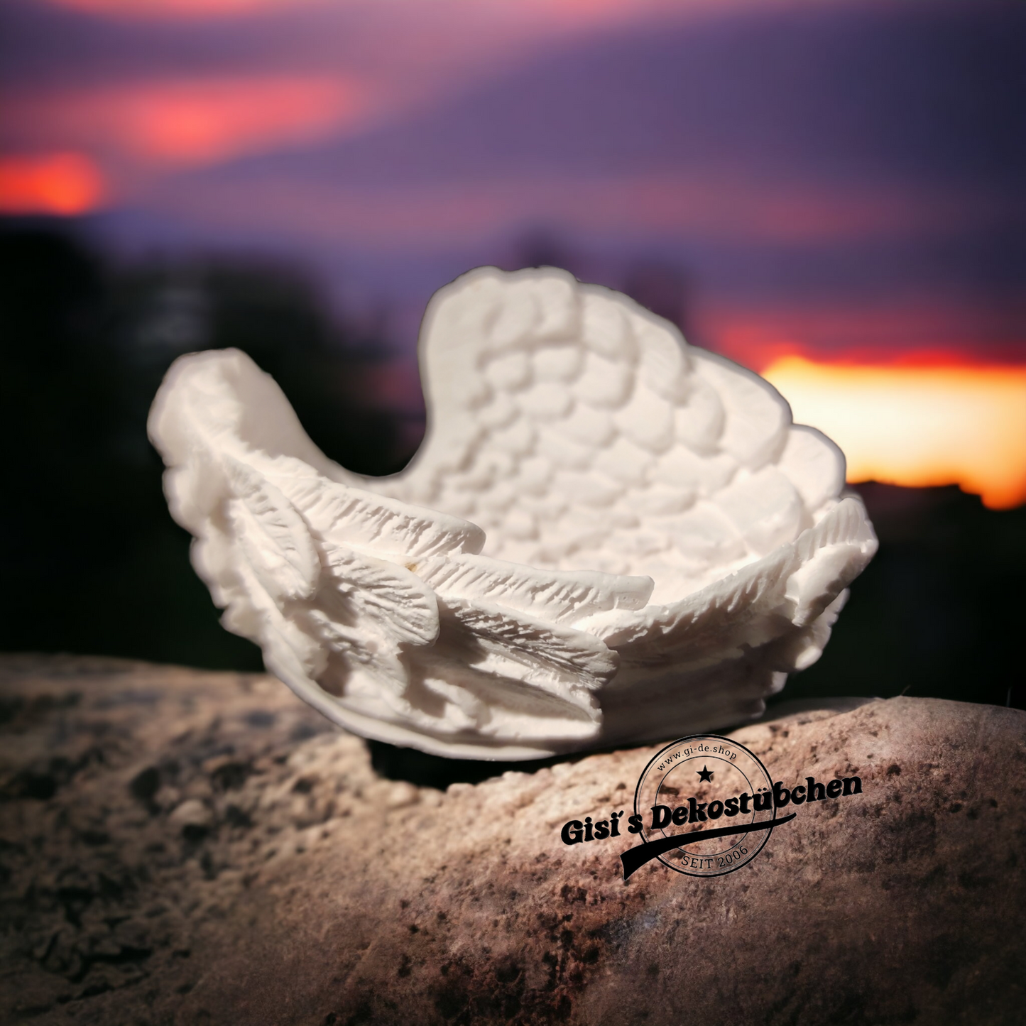 Flügel aus Keramik als Schale, Aufbewahrung