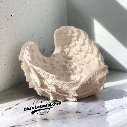 Flügel aus Keramik als Schale, Aufbewahrung