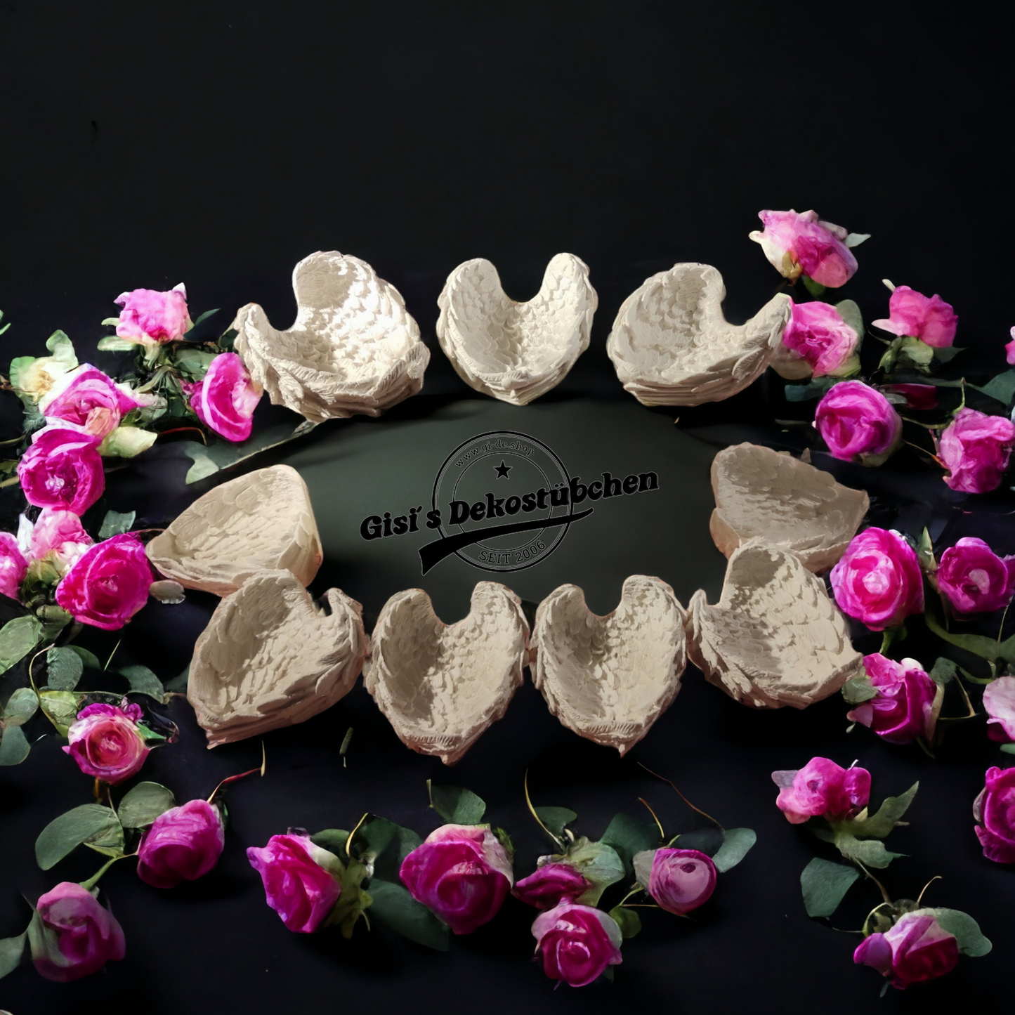 Flügel aus Keramik als Schale, Aufbewahrung