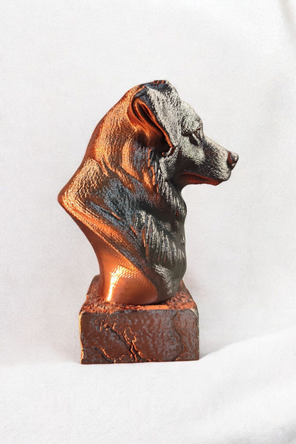 „Für immer an deiner Seite“ – Australian Shepherd Büste aus dem 3D-Drucker