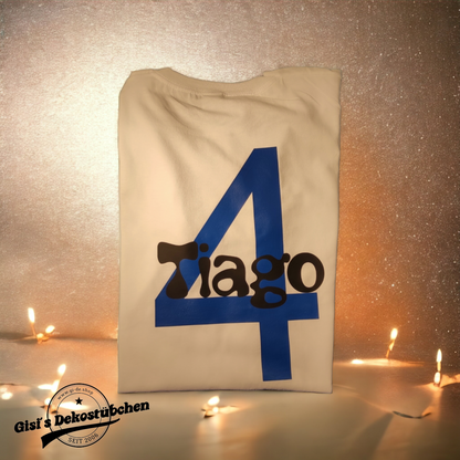 Geburtstagsshirt mit Zahl und Name