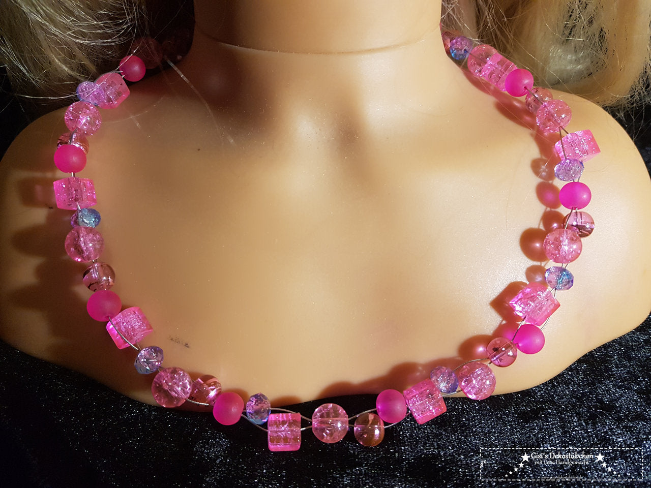 Glasperlenkette in Wunsch Farbe