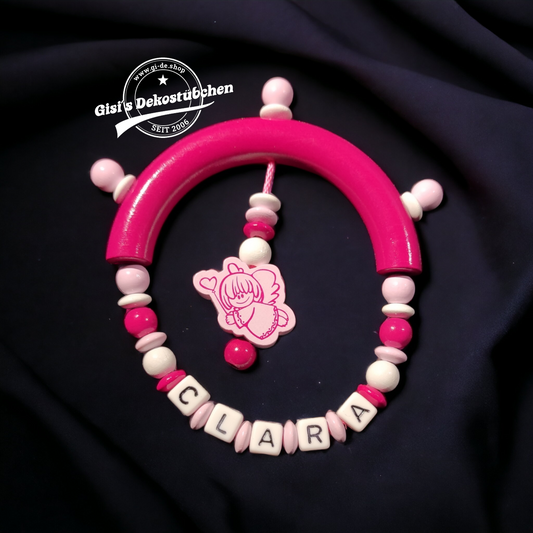 Greifling Baby mit Wunschname Engel