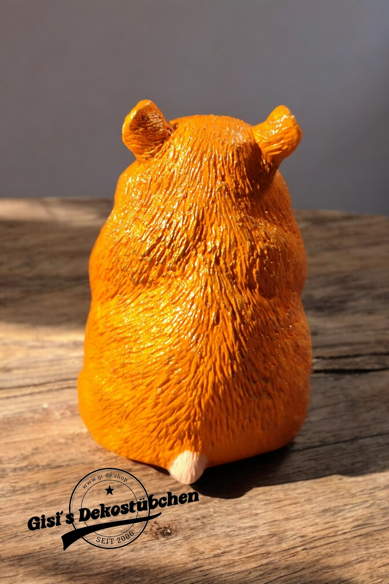 Hamster Skulptur handbemalt Tierliebhaber