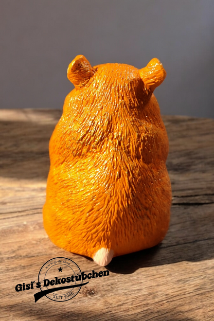 Hamster Skulptur handbemalt Tierliebhaber