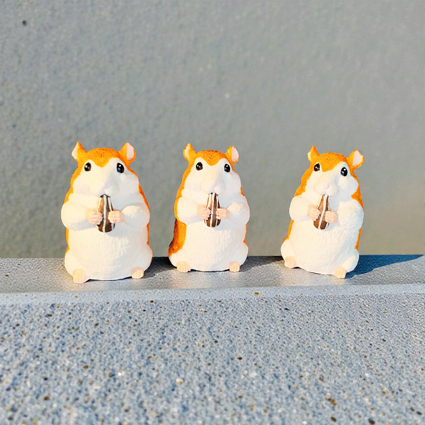 Hamster Skulptur handbemalt Tierliebhaber