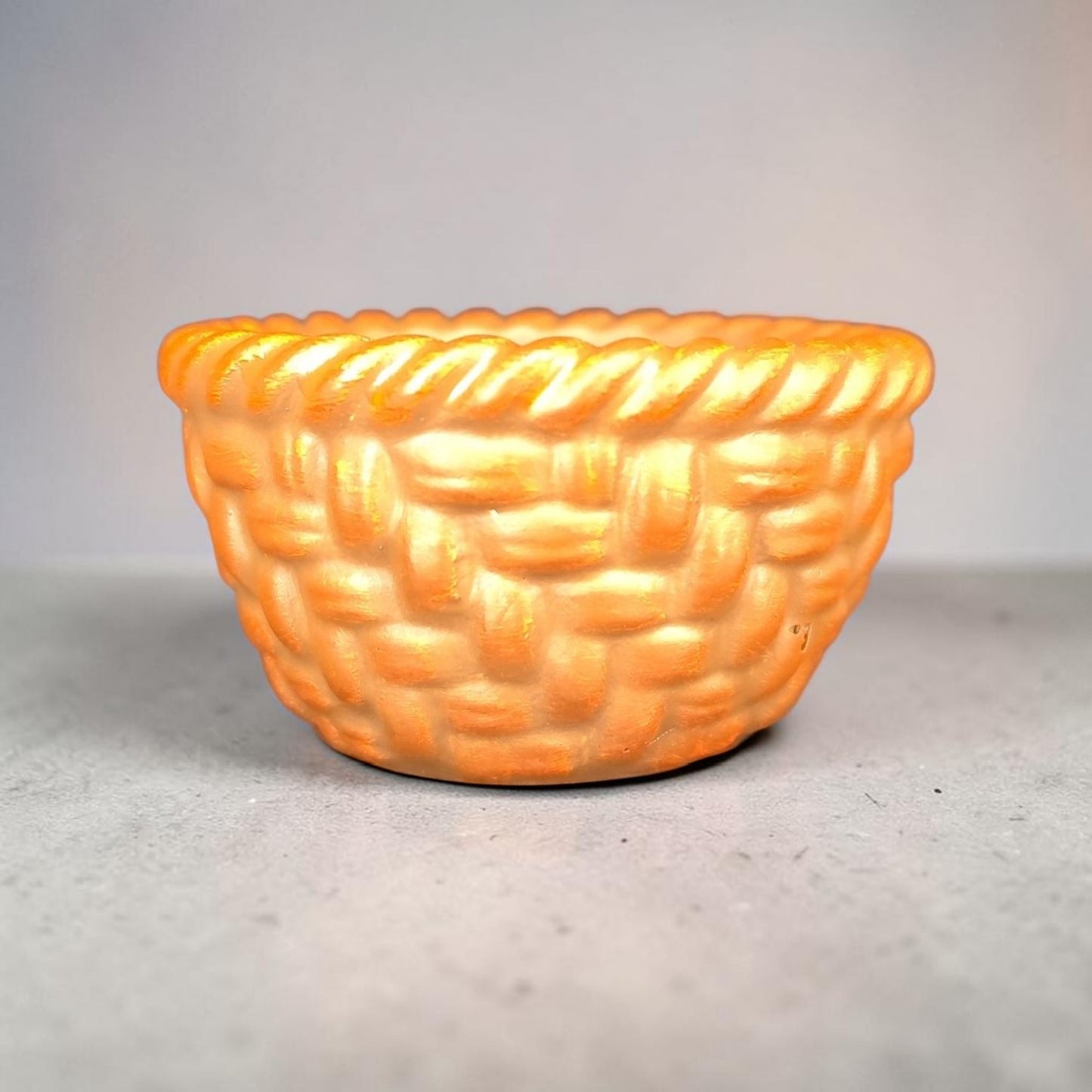 Handbemalter Keramik Mini Korb