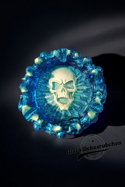 Harz Aschenbecher Form Schädel Epoxid