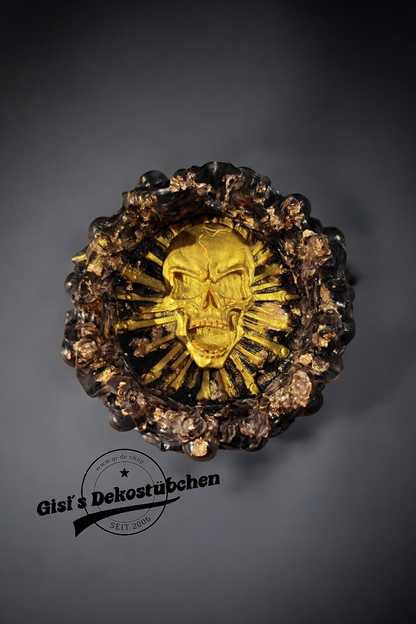 Harz Aschenbecher Form Schädel Epoxid