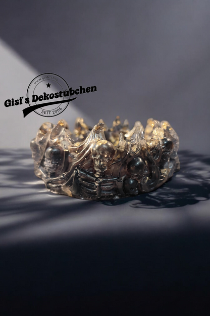 Harz Aschenbecher Form Schädel Epoxid