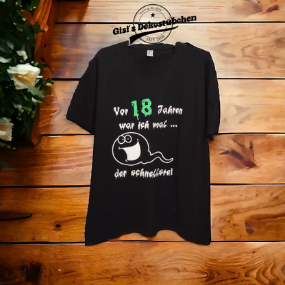 Herren Damen T-Shirt Geburtstag lustiger